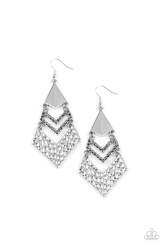 Work Hazard - Silver Earrings