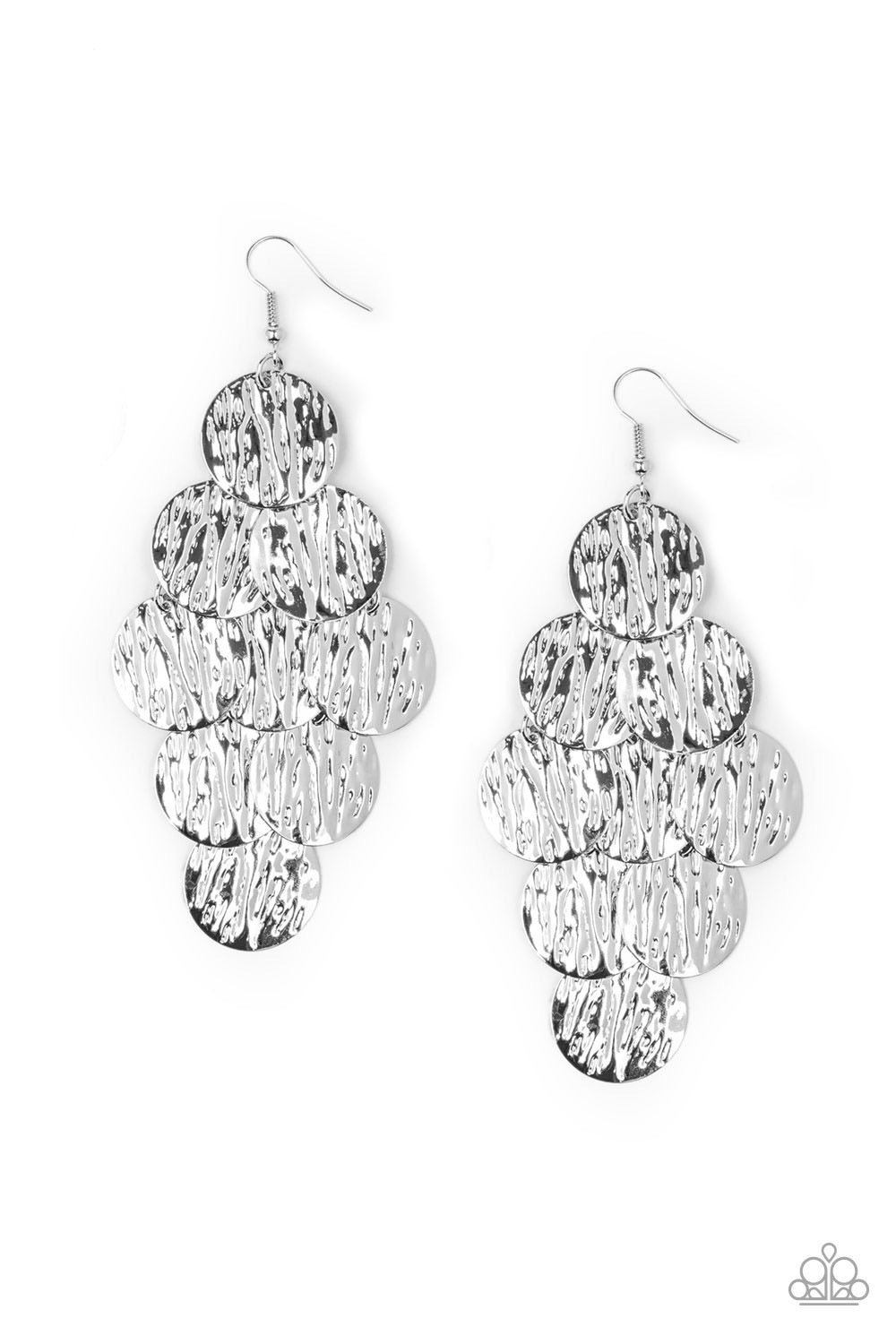 Uptown Edge-Silver Earring