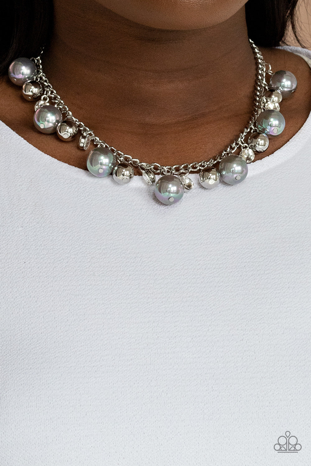 Paparazzi Galactic Gala - Silver  Necklace P2RE-SVXX-401XX