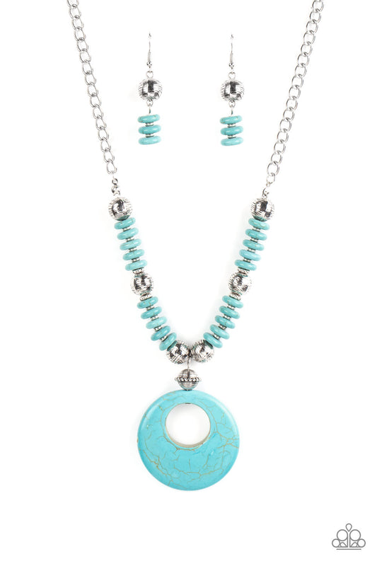 Paparazzi Oasis Goddess - Blue Necklace P2SE-BLXX-449XX