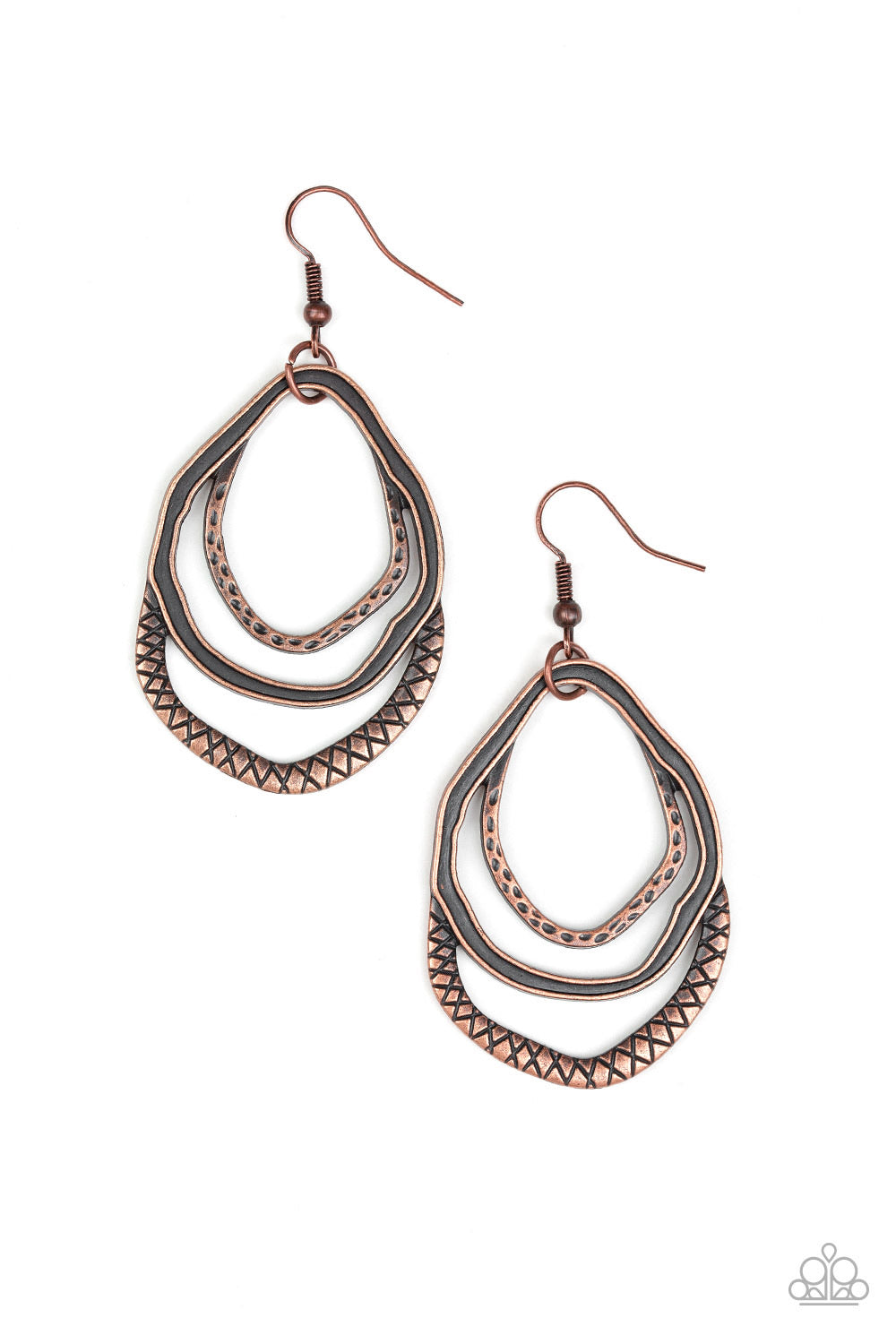 Paparazzi Canyon Casual-Copper Earring