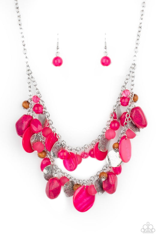 Paparazzi Spring Goddess - Pink Necklace P2ST-PKXX-114ZN