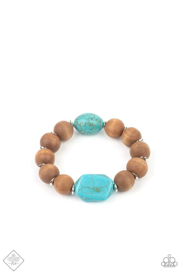 Paparazzi ABUNDANTLY ARTISAN - Blue Bracelet