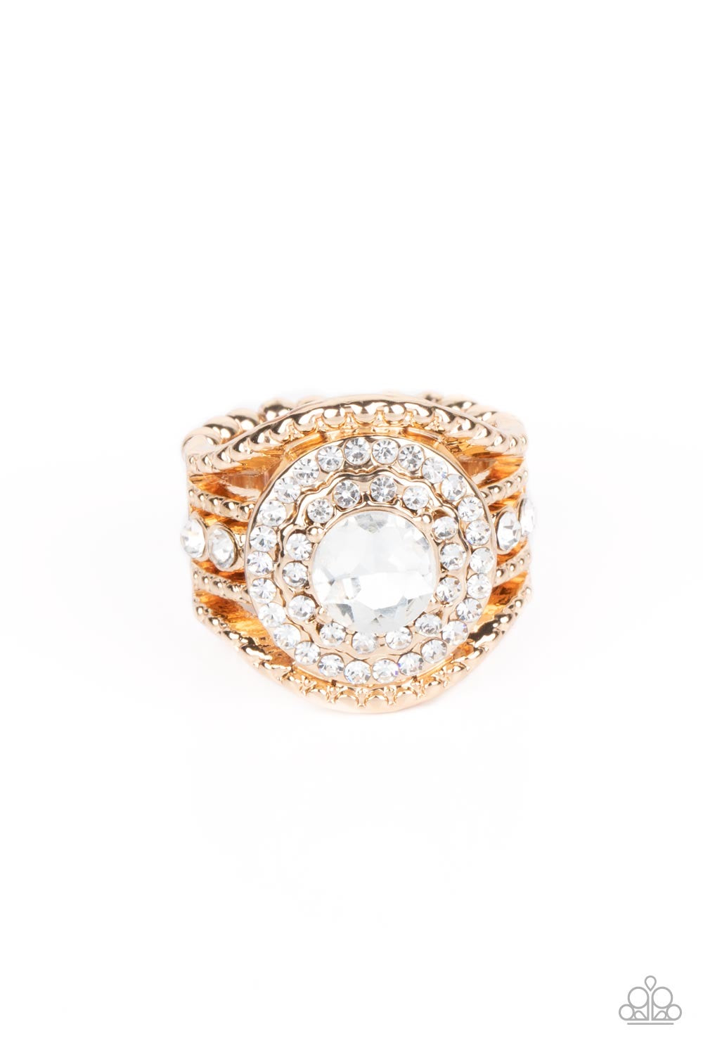 Paparazzi Understated Drama - Gold  Ring P4RE-GDXX-259XX