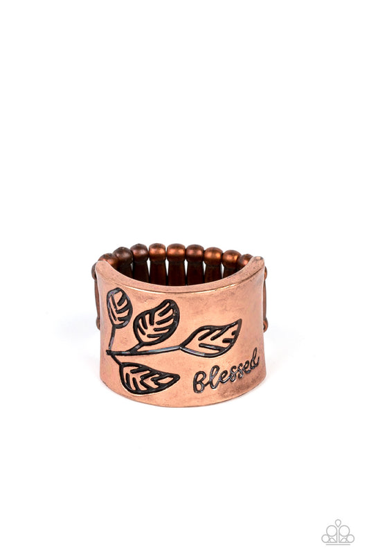 Paparazzi Blessed with Bling - Copper  Ring P4WD-CPXX-106XX