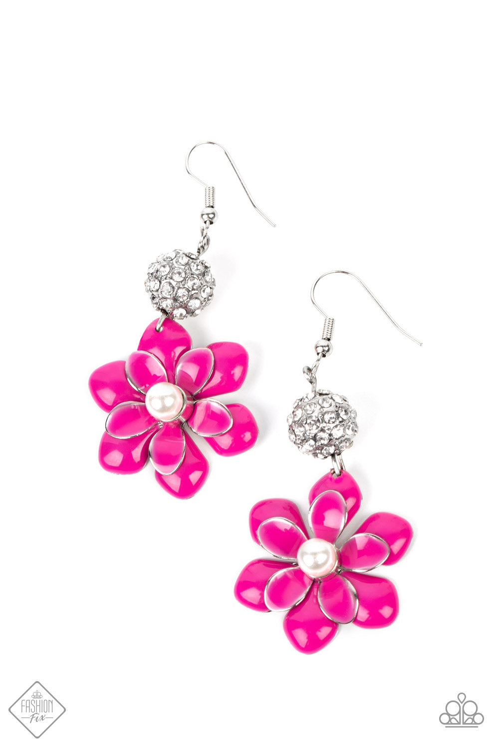 Paparazzi Bewitching Botany - Pink Earring P5WH-PKXX-274JY