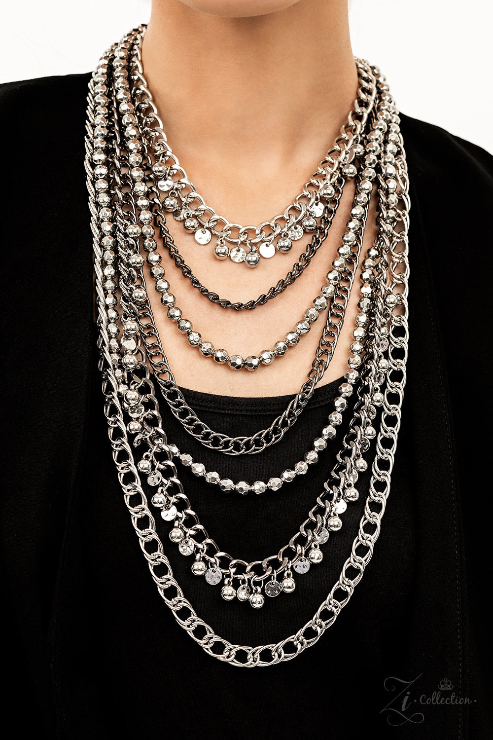 Paparazzi Audacious - Multi Necklace Zi Collection Z2215