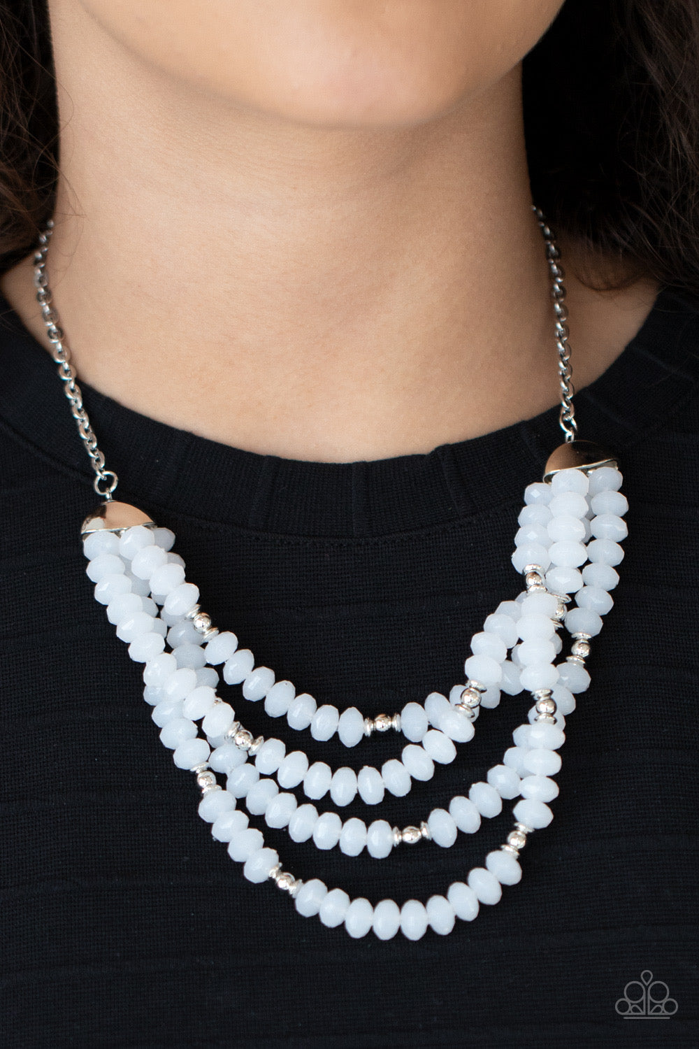 Paparazzi Best POSH-ible Taste - White  Necklace P2WH-WTXX-276XX