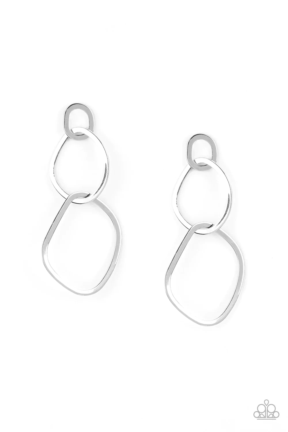 Twisted Trio - Silver Earrings