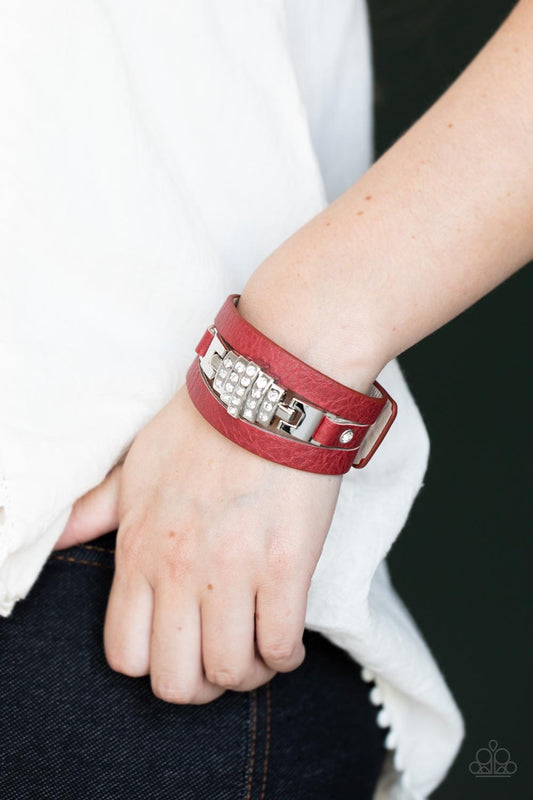 Paparazzi Ultra Urban - Red  Bracelet P9UR-RDXX-133XX