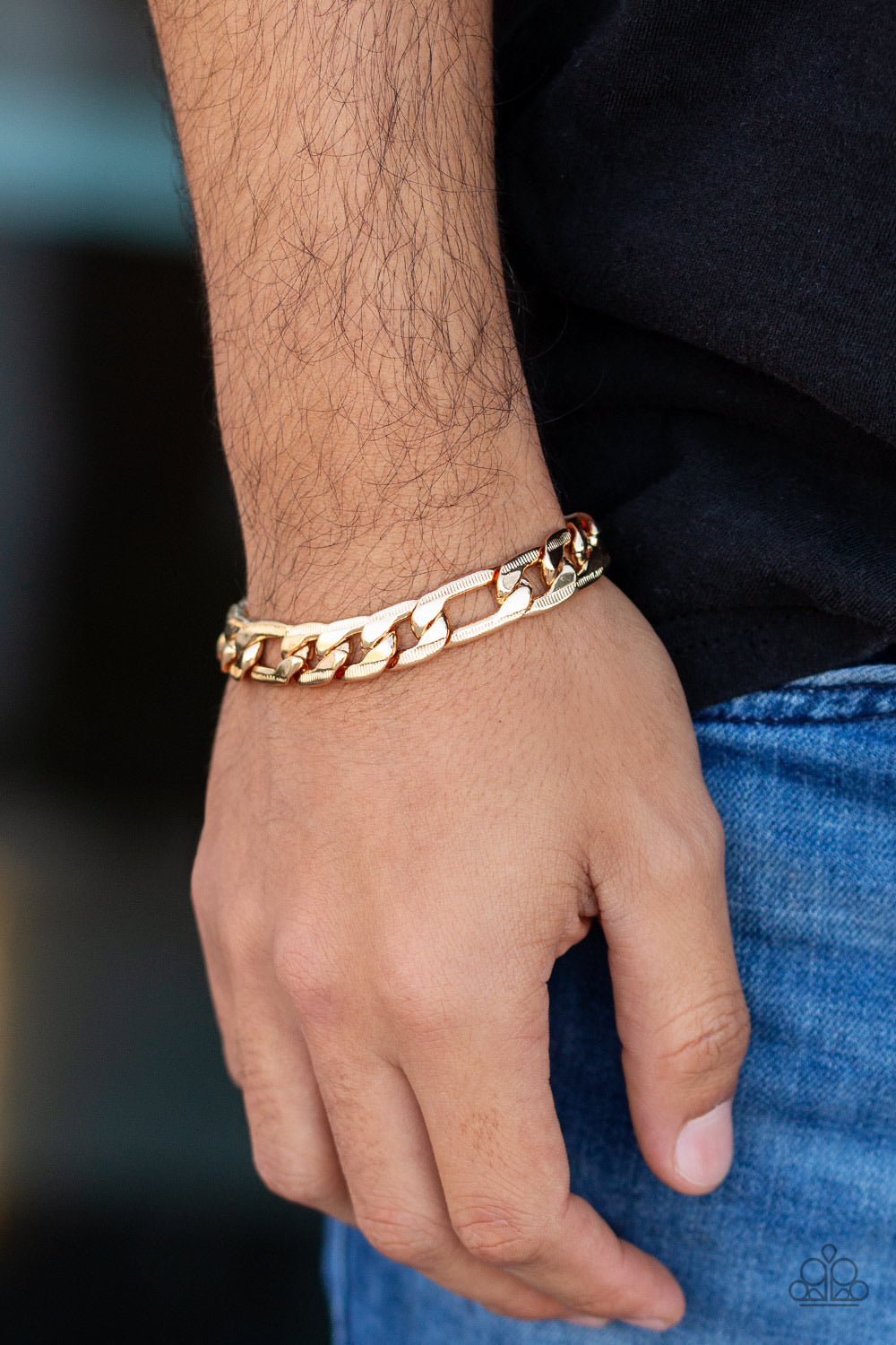 Paparazzi Home Team- Men Gold Bracelet