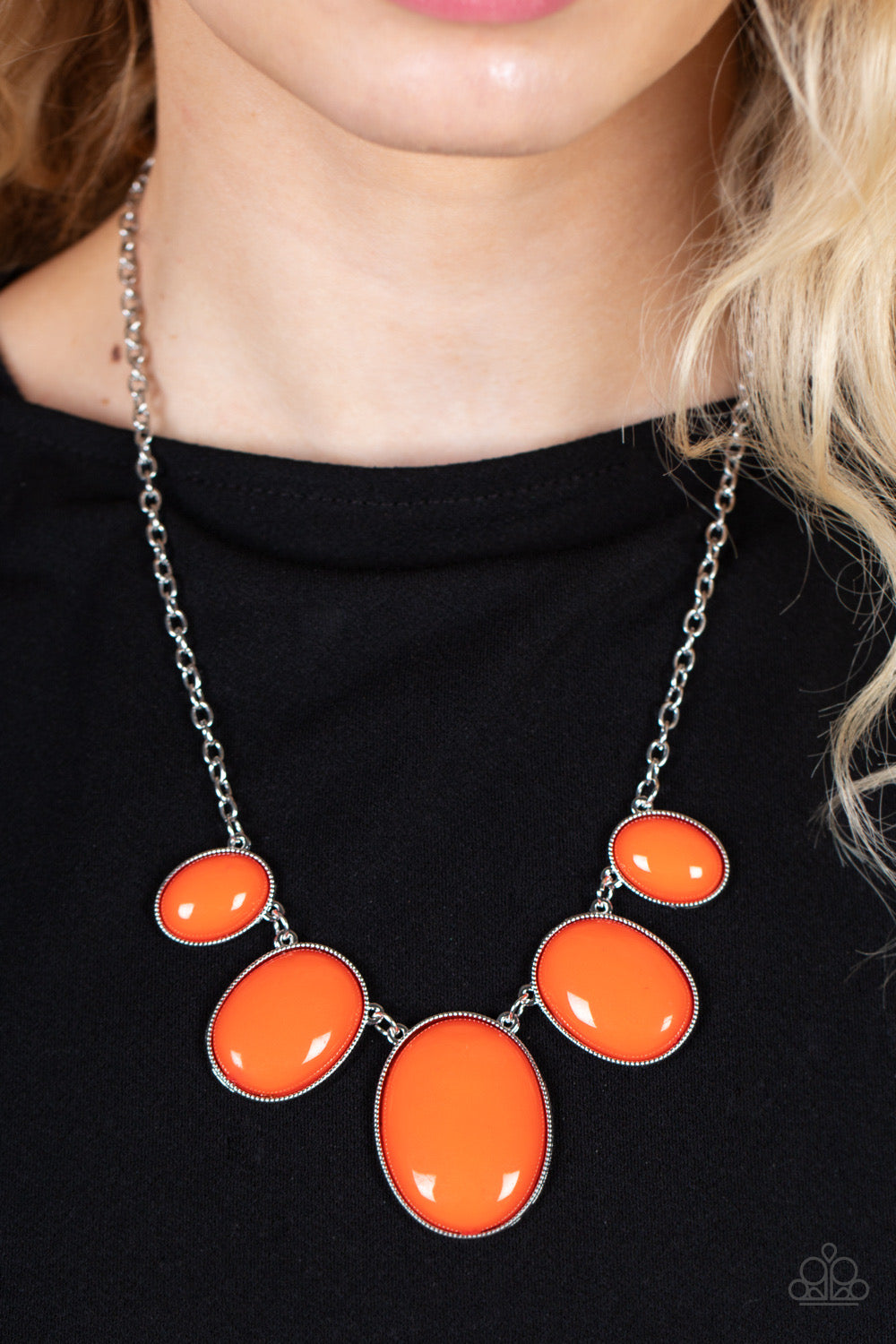 Paparazzi Vivacious Vanity - Orange  Necklace P2WH-OGXX-248XX