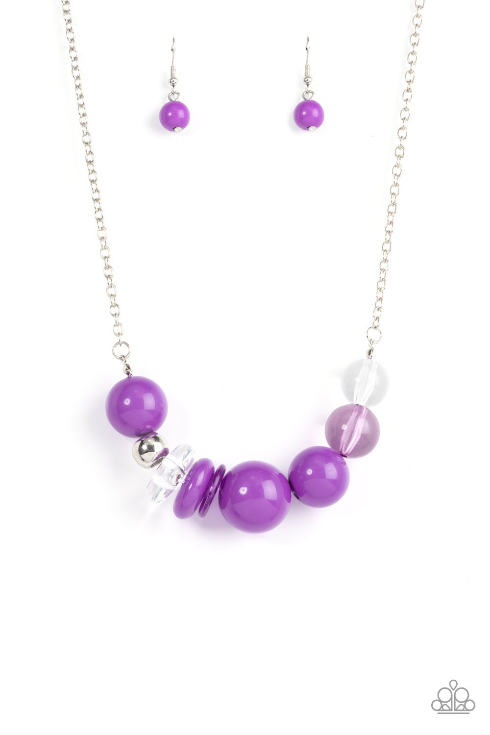 Paparazzi Bauble Bonanza - Purple  Necklace P2ST-PRXX-116XX