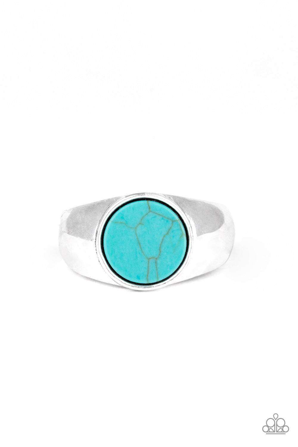 Paparazzi Carbon Print- Blue Men Ring