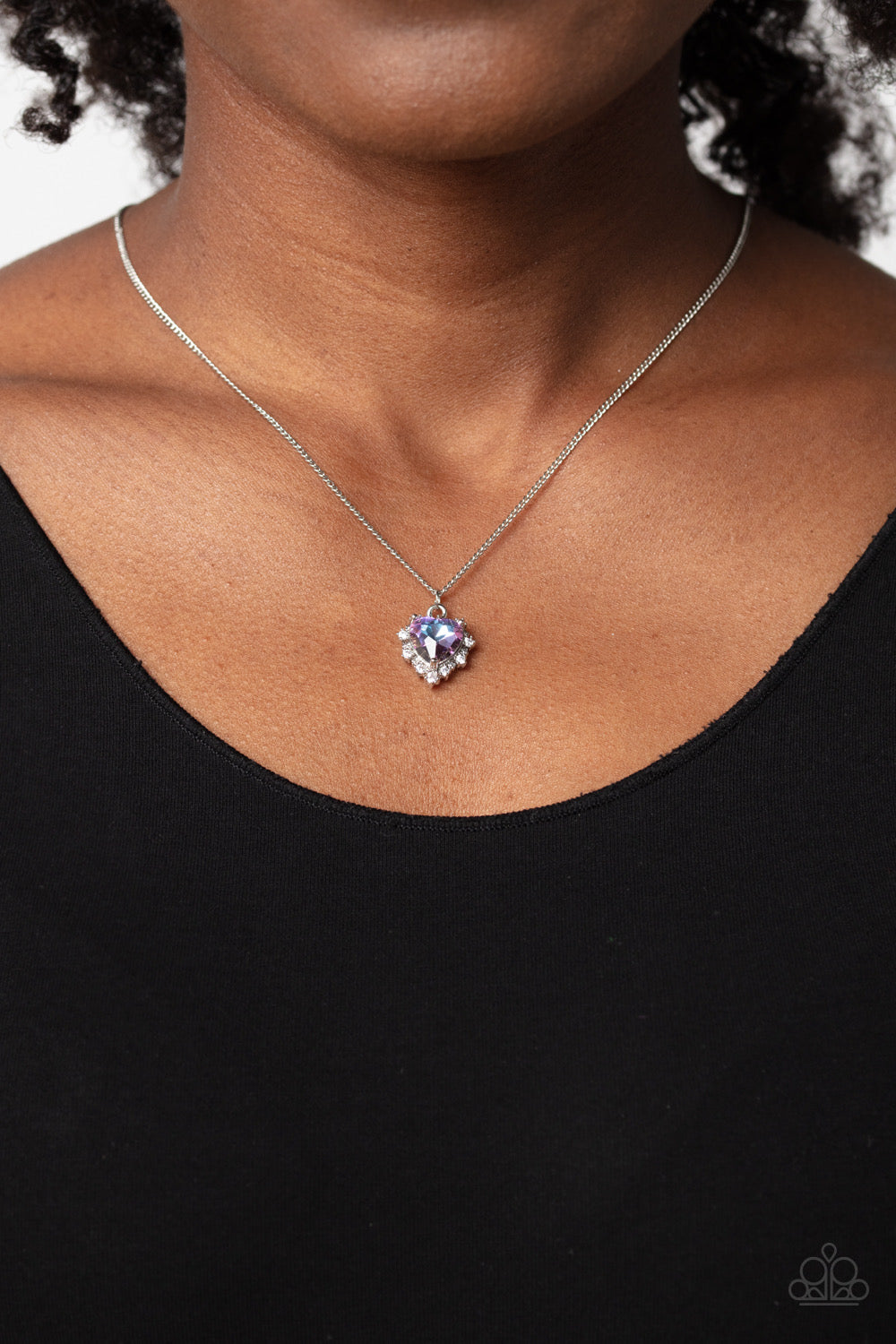 Paparazzi Be Still My Heart-Purple Necklace P2DA-PRXX-135XX