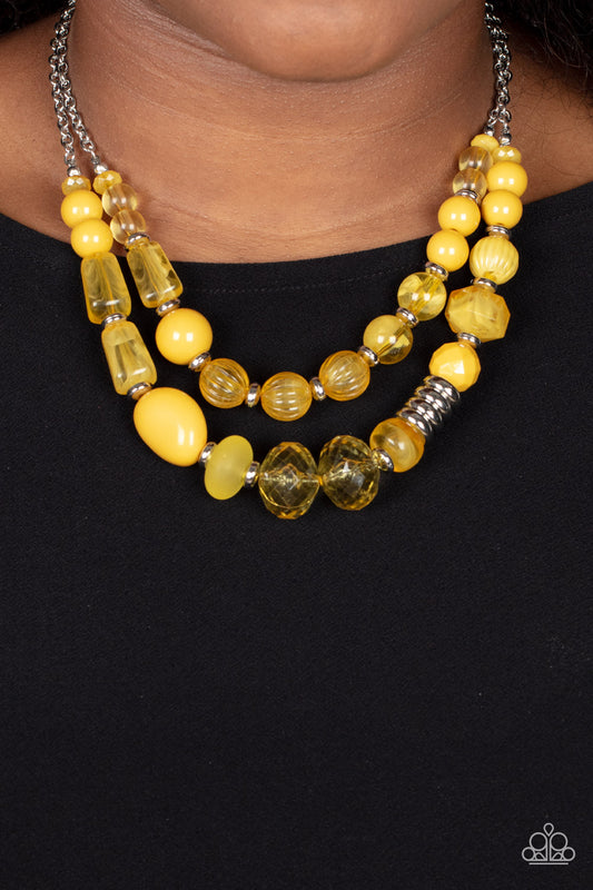 Pina Colada Paradise - Yellow  Necklace P2ST-YWXX-080XX