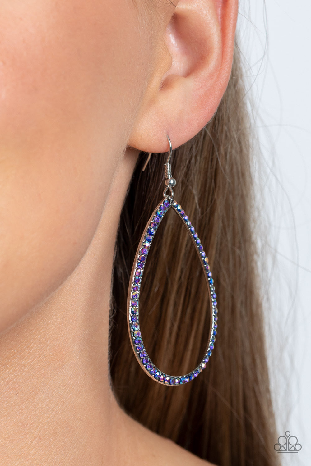 Paparazzi Black Tie Optional - Blue  Earring P5RE-BLXX-274XX