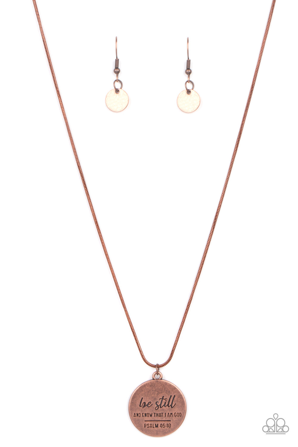 Paparazzi Be Still - Copper  Necklace P2WD-CPXX-156XX