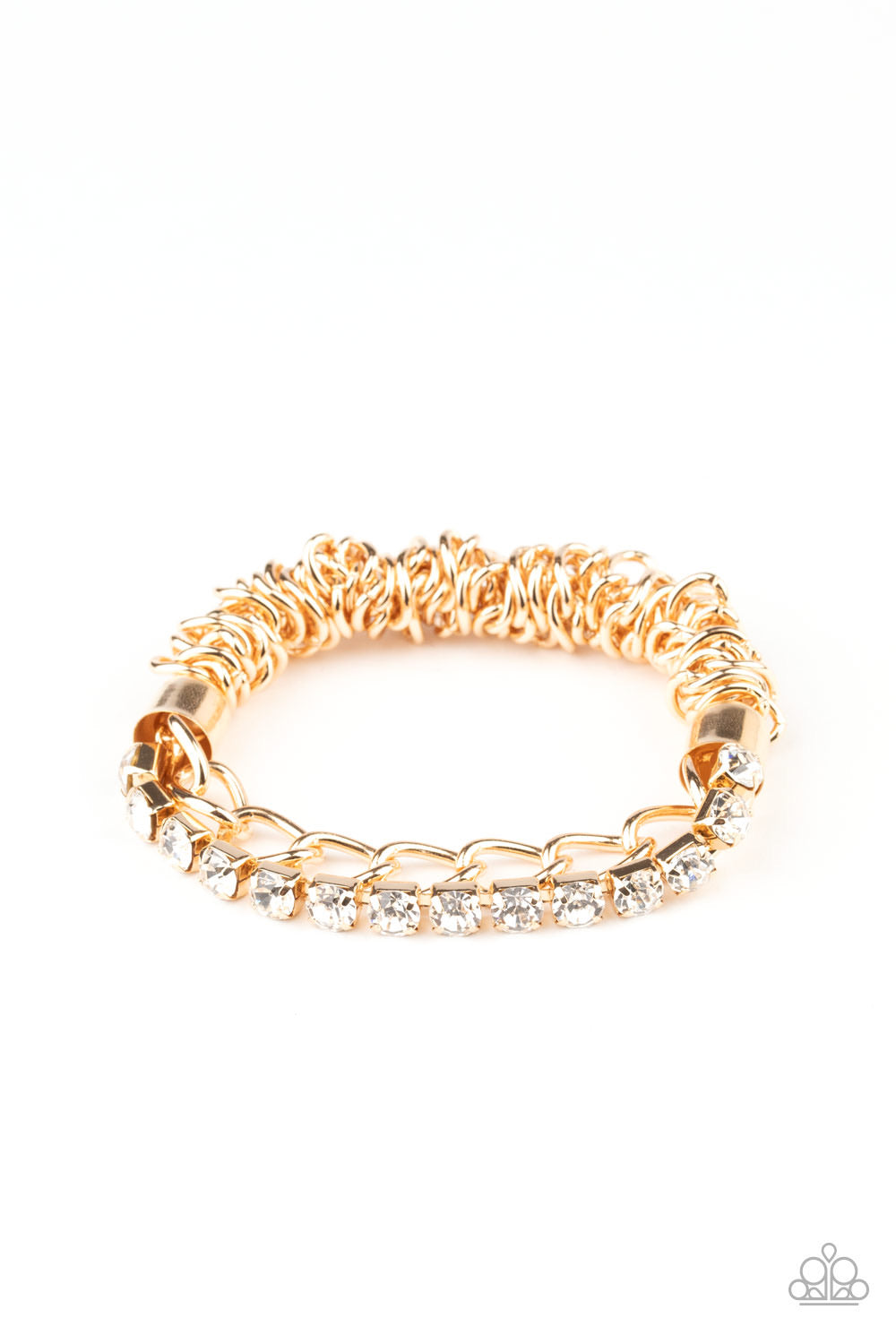 Paparazzi Glamour Grid -Gold Bracelet