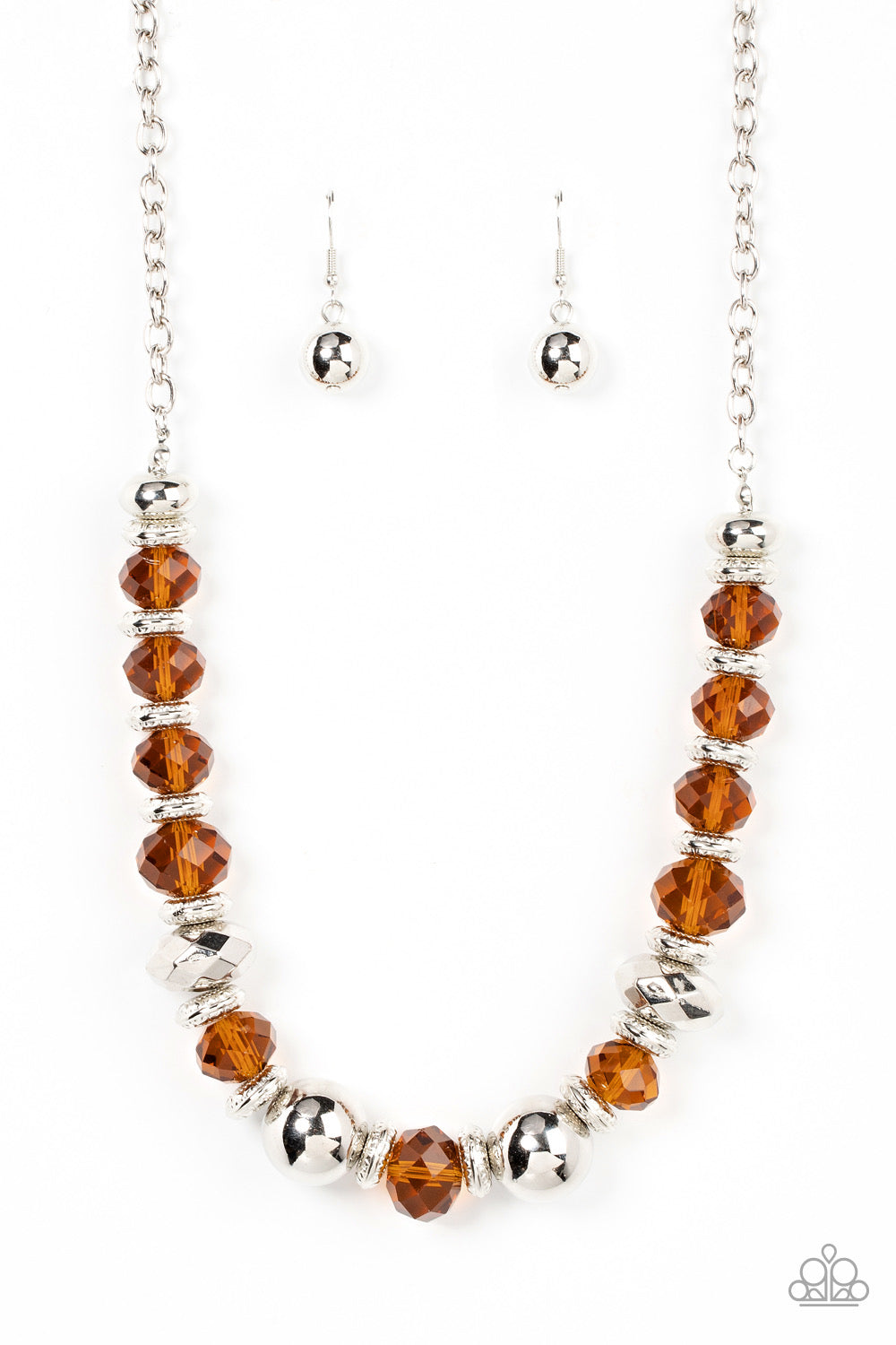 Paparazzi Interstellar Influencer - Brown Necklace Set P2ED-BNXX-039XX