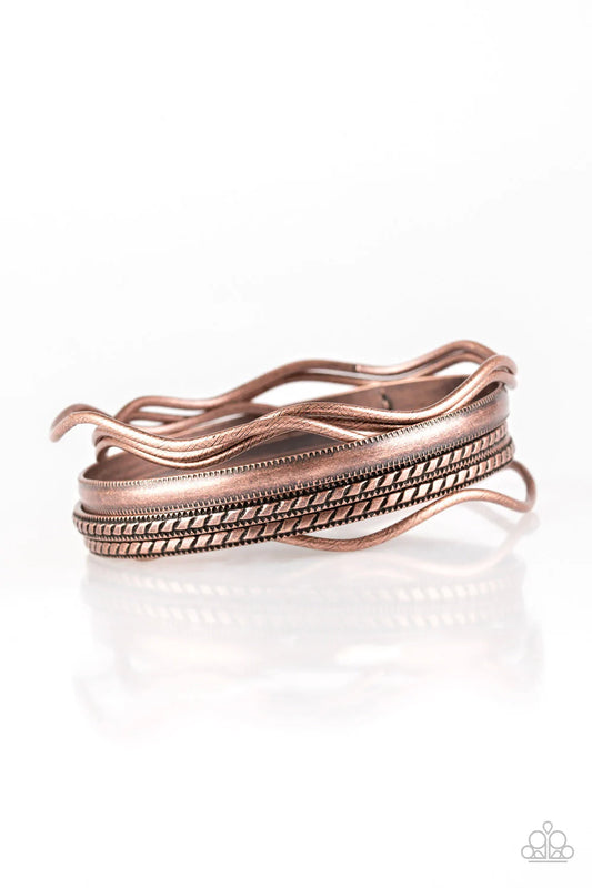 Paparazzi Zesty Zimbabwe - Copper Bracelet