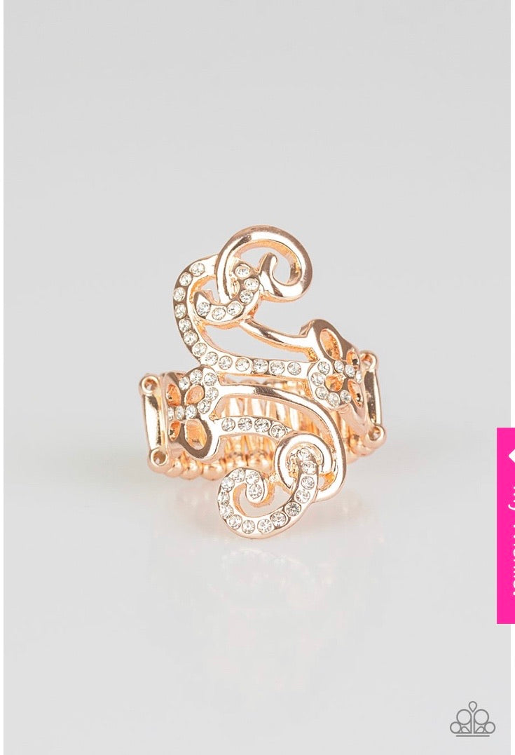 Paparazzi Waltzing Wonder-Rose Gold ring VENDOR PAPARAZZI ACCESSORIES