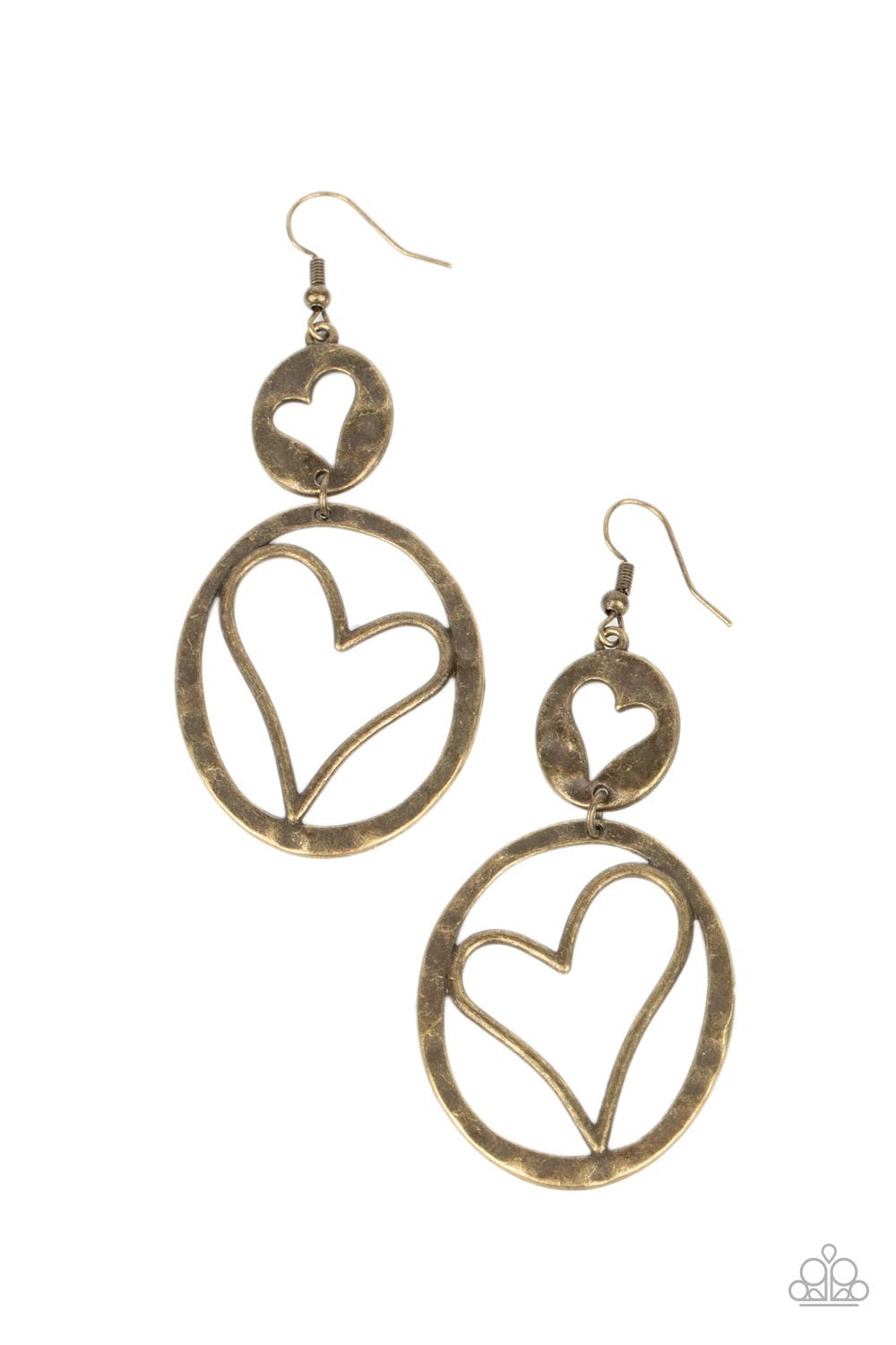 Paparazzi Enchanting Echo - Brass  Earring P5RE-BRXX-127XX