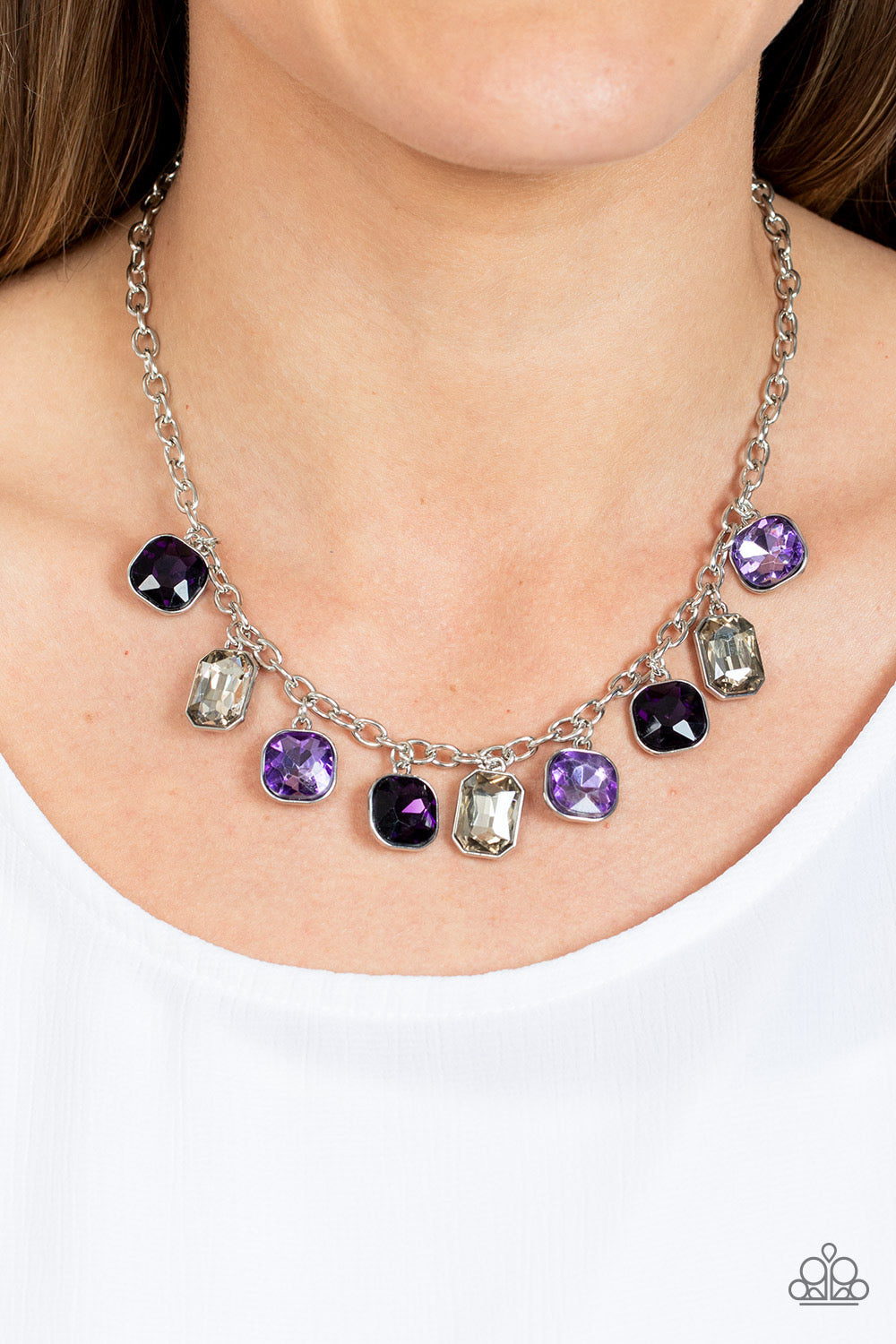 Paparazzi Best Decision Ever- Purple Necklace P2RE-PRXX-299XX