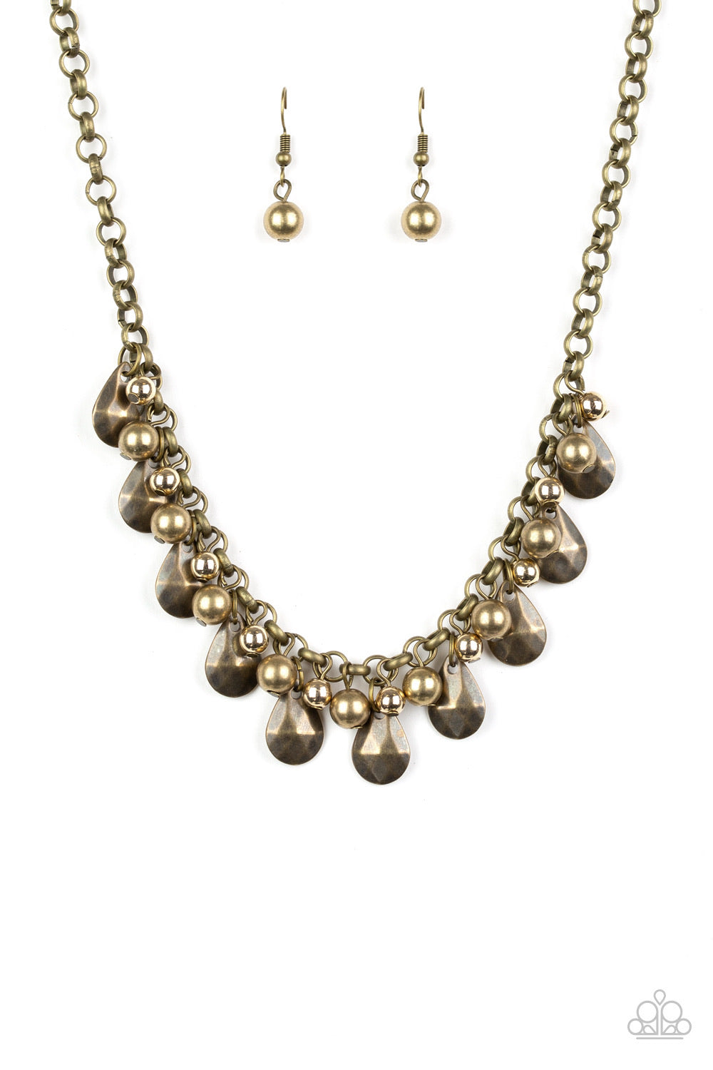 Stage Stunner -Brass Necklace