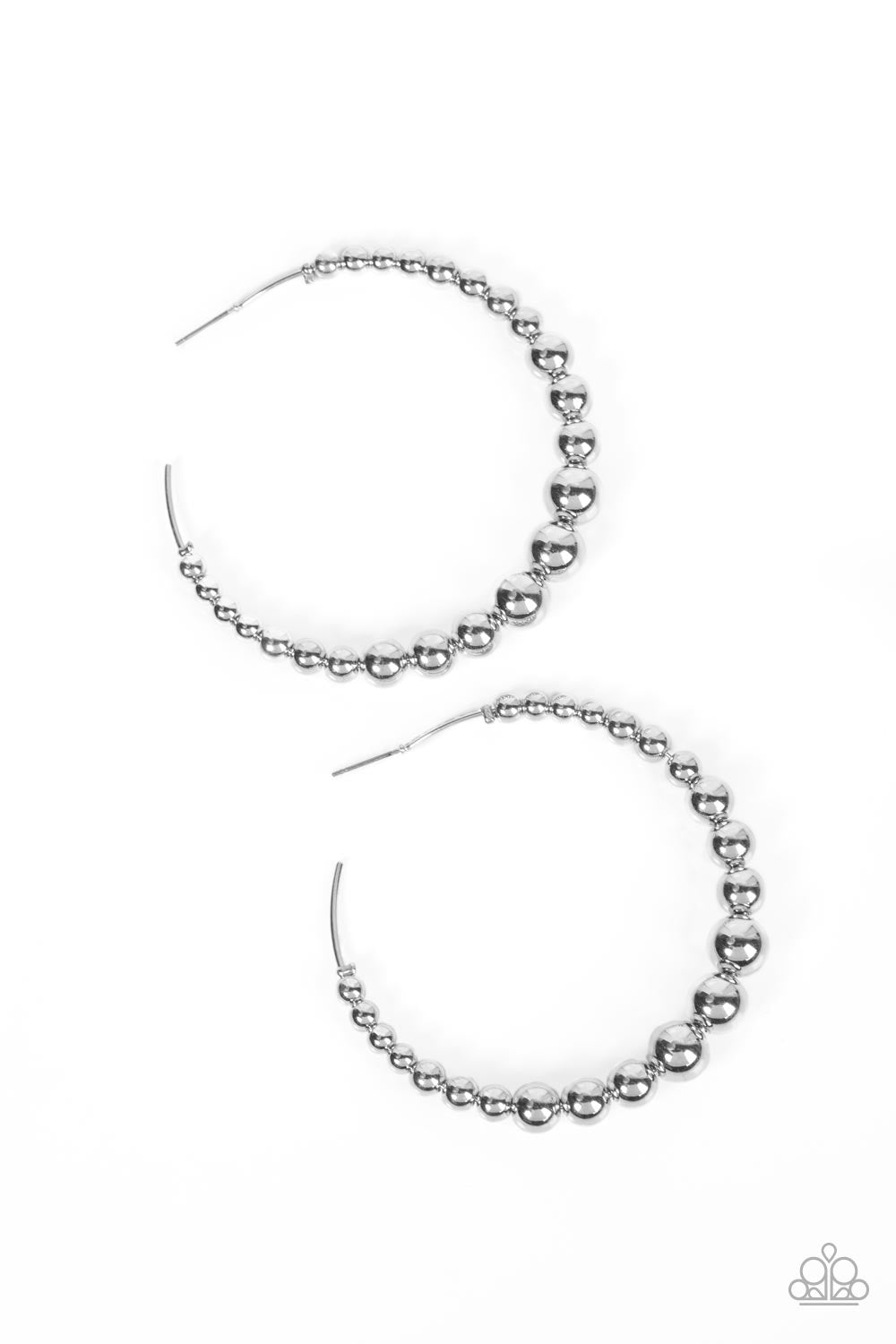 Paparazzi Show Off Your Curves - Silver  Earring P5HO-SVXX-314XX