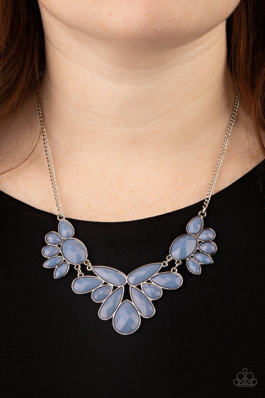 Paparazzi A Passing FAN-cy - Blue  Necklace P2ST-BLXX-190XX