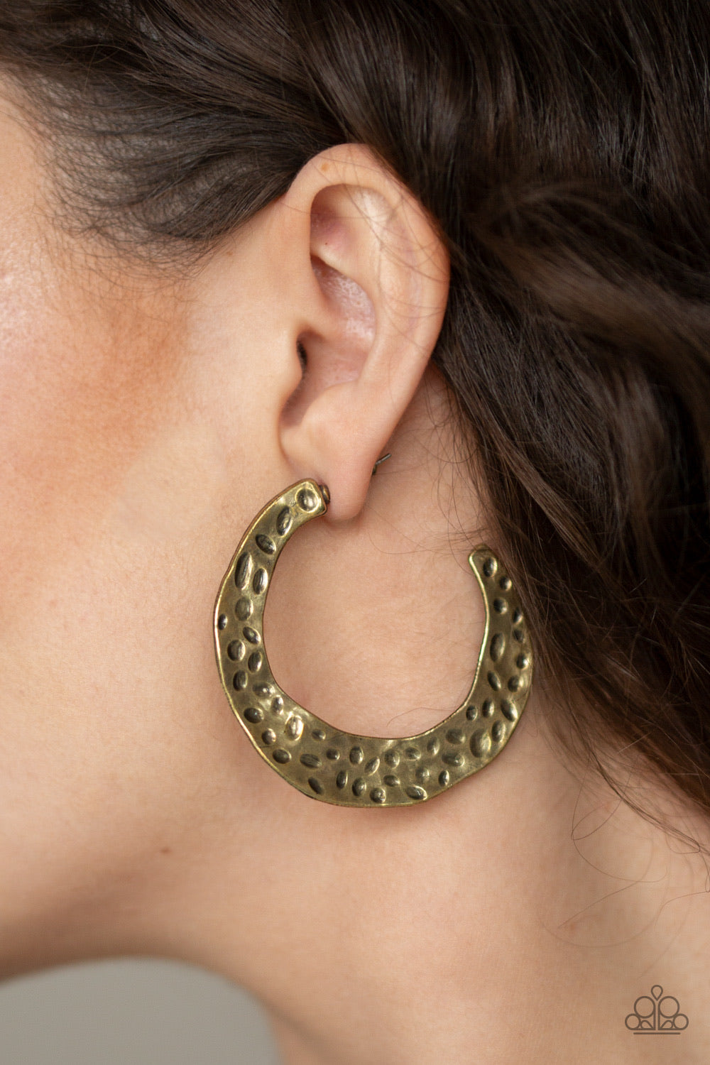 The HOOP Up-Brass Earring