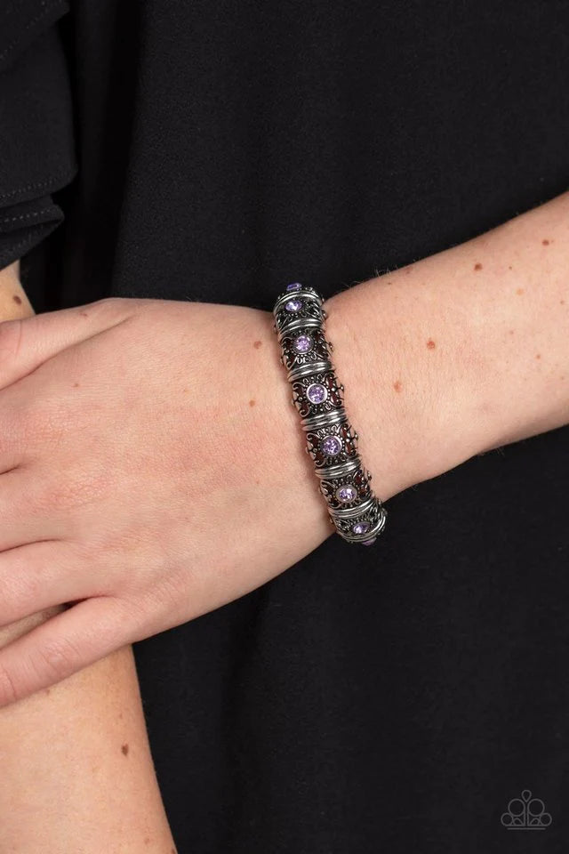 Paparazzi Ageless Glow- Purple Bracelet