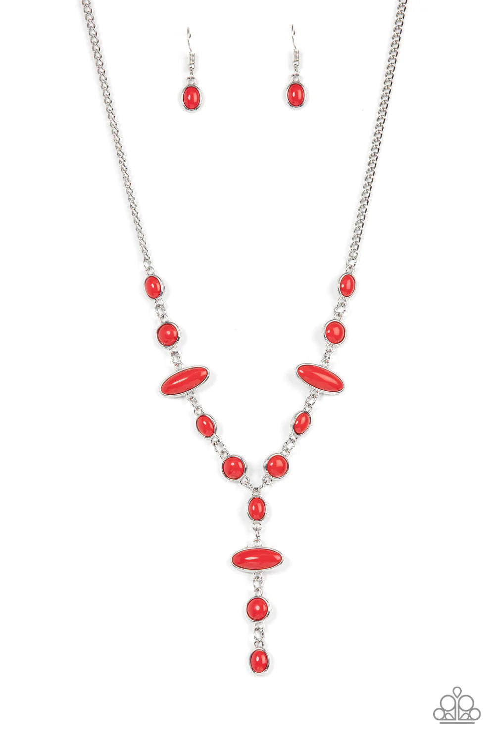 Paparazzi Authentically Adventurous-Red Necklace