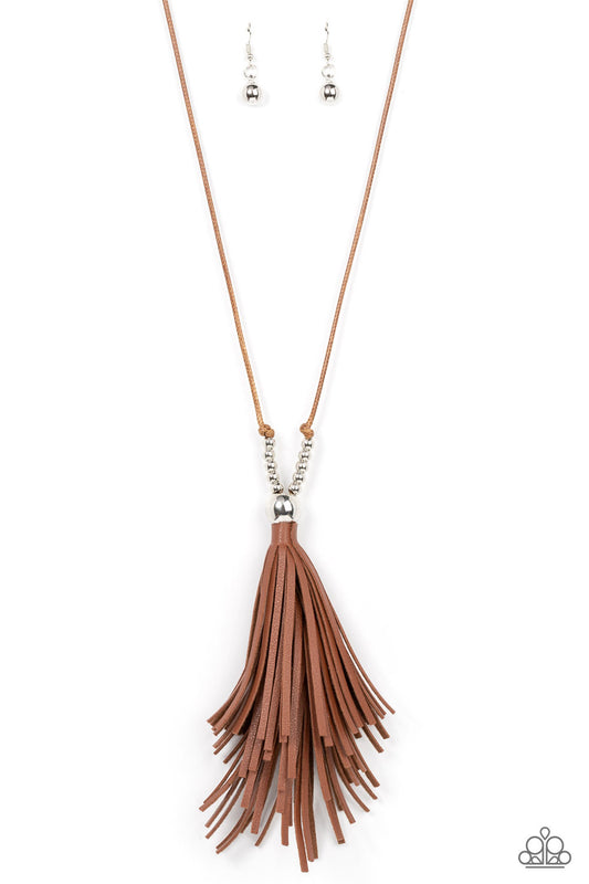 Paparazzi A Clean Sweep - Brown Necklace P2RE-BNXX-294XX