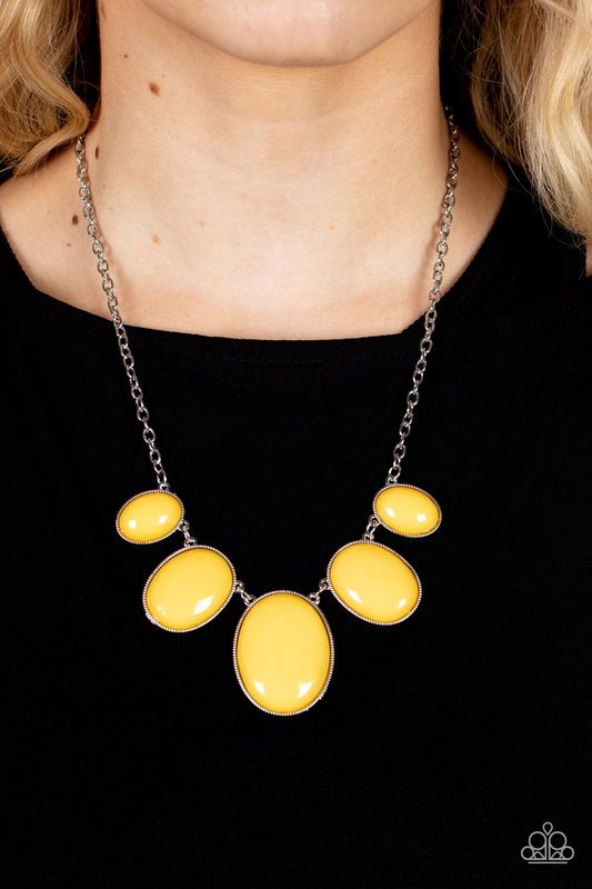 Paparazzi Vivacious Vanity - Yellow  Necklace P2WH-YWXX-261XX