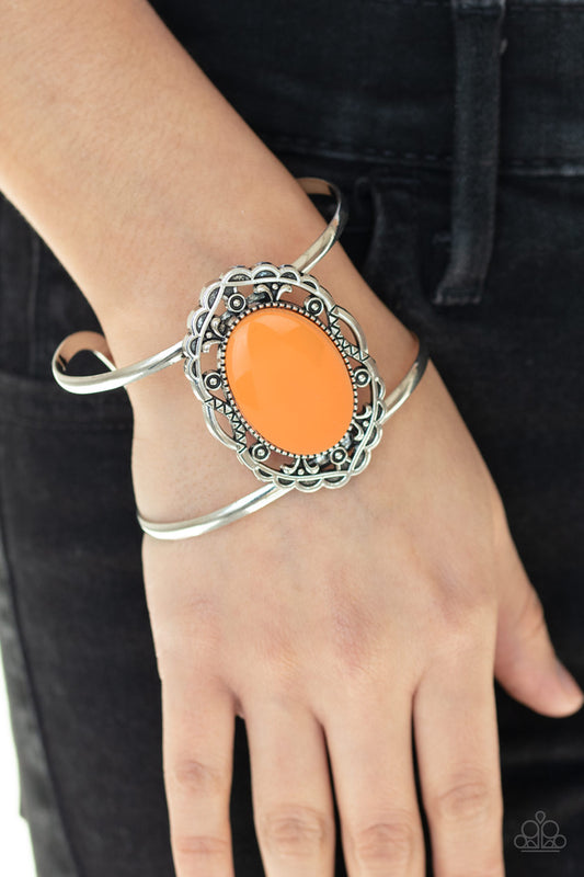 Vibrantly Vibrant- Orange Necklace