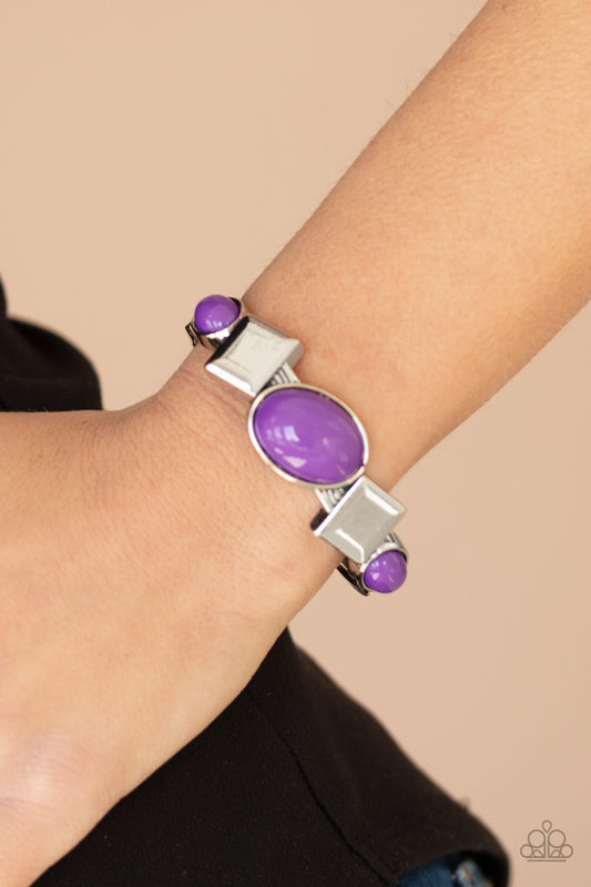 Paparazzi Abstract Appeal -Purple Bracelet