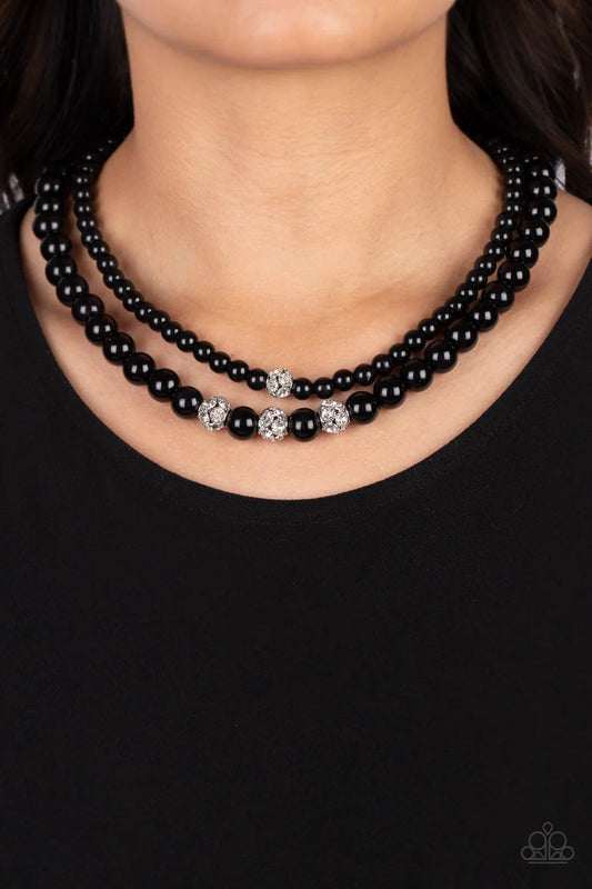 Paparazzi Brilliant Ballerina - Black Necklace