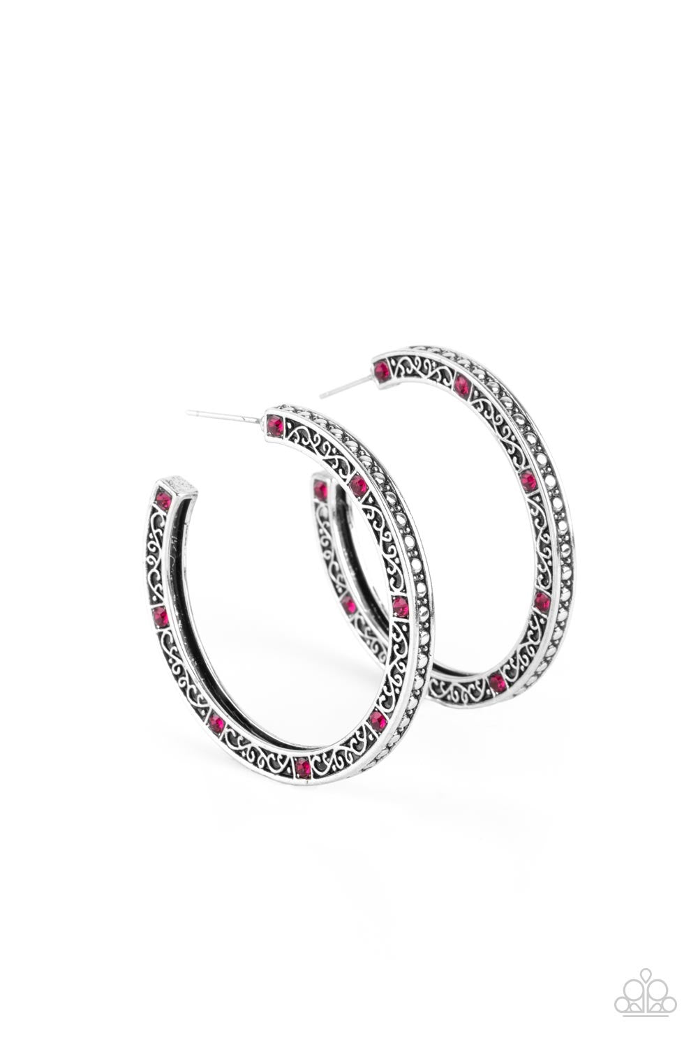 Paparazzi Richly Royal - Pink  Post Earring P5HO-PKXX-031XX