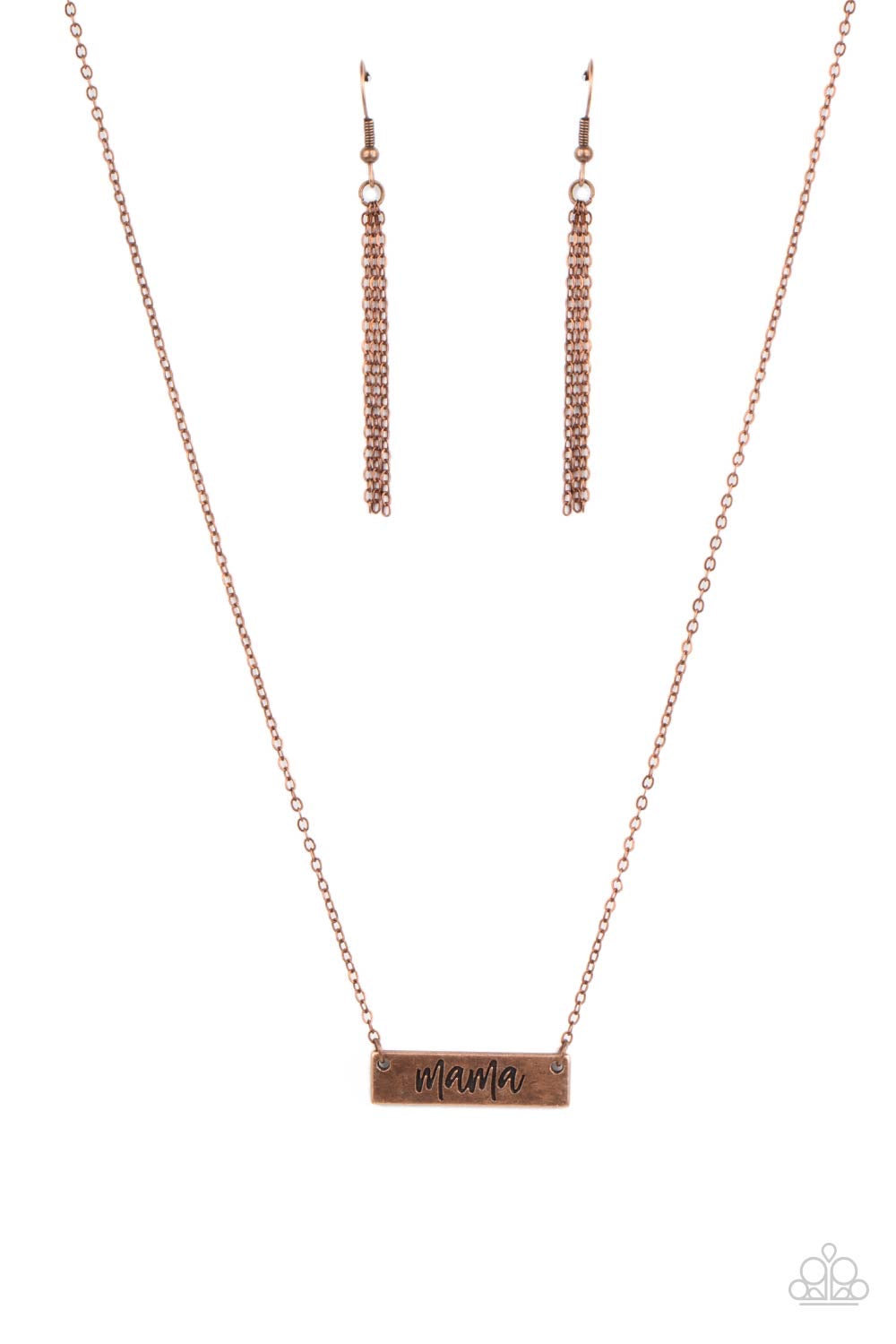 Paparazzi Blessed Mama - Copper  Necklace P2WD-CPXX-178XX