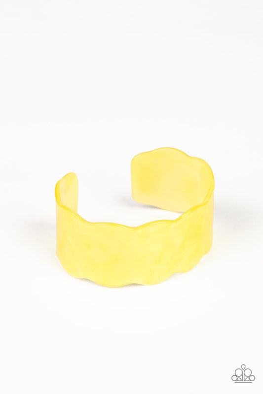 Retro Ruffle-Yellow Bracelet