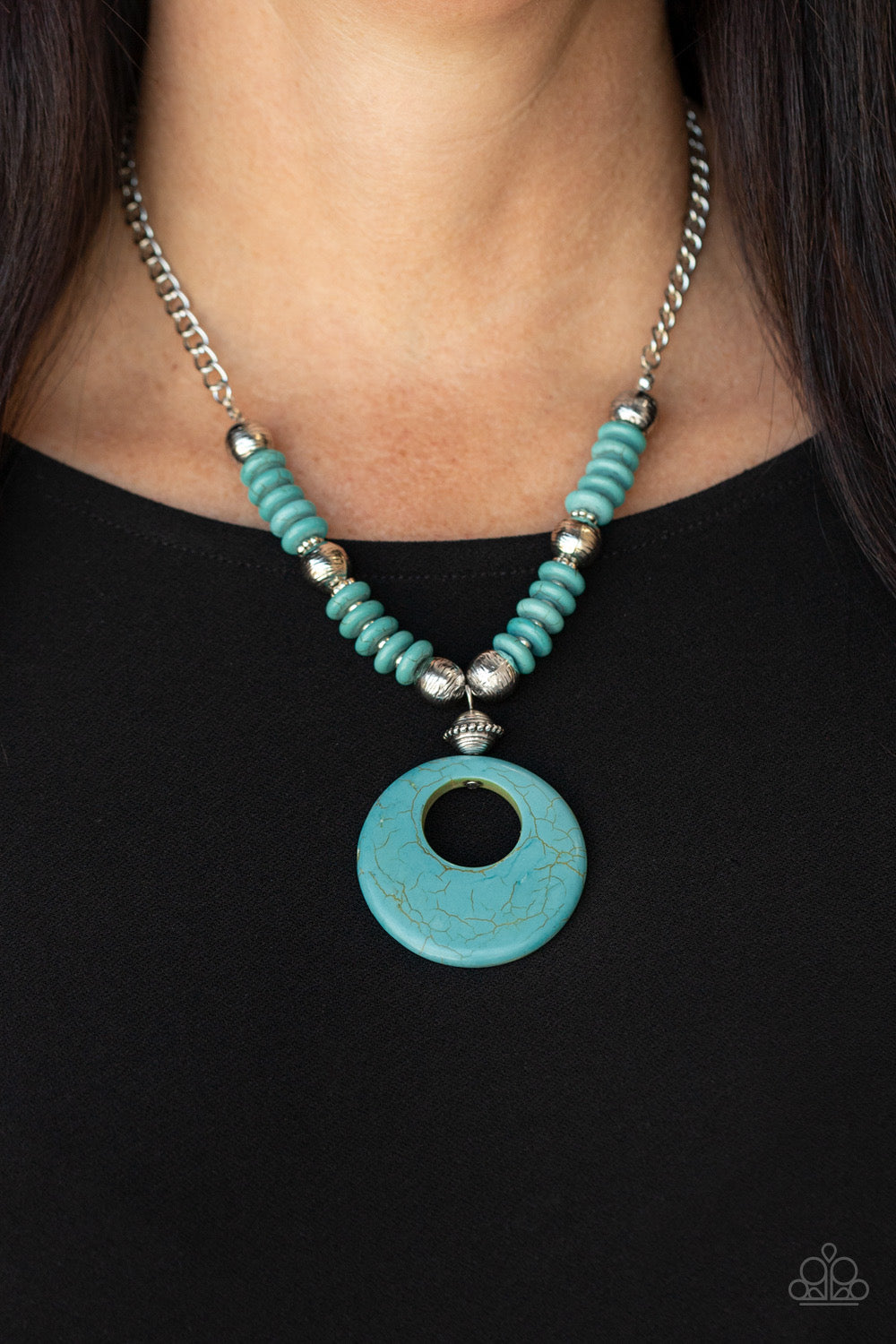 Paparazzi Oasis Goddess - Blue Necklace P2SE-BLXX-449XX