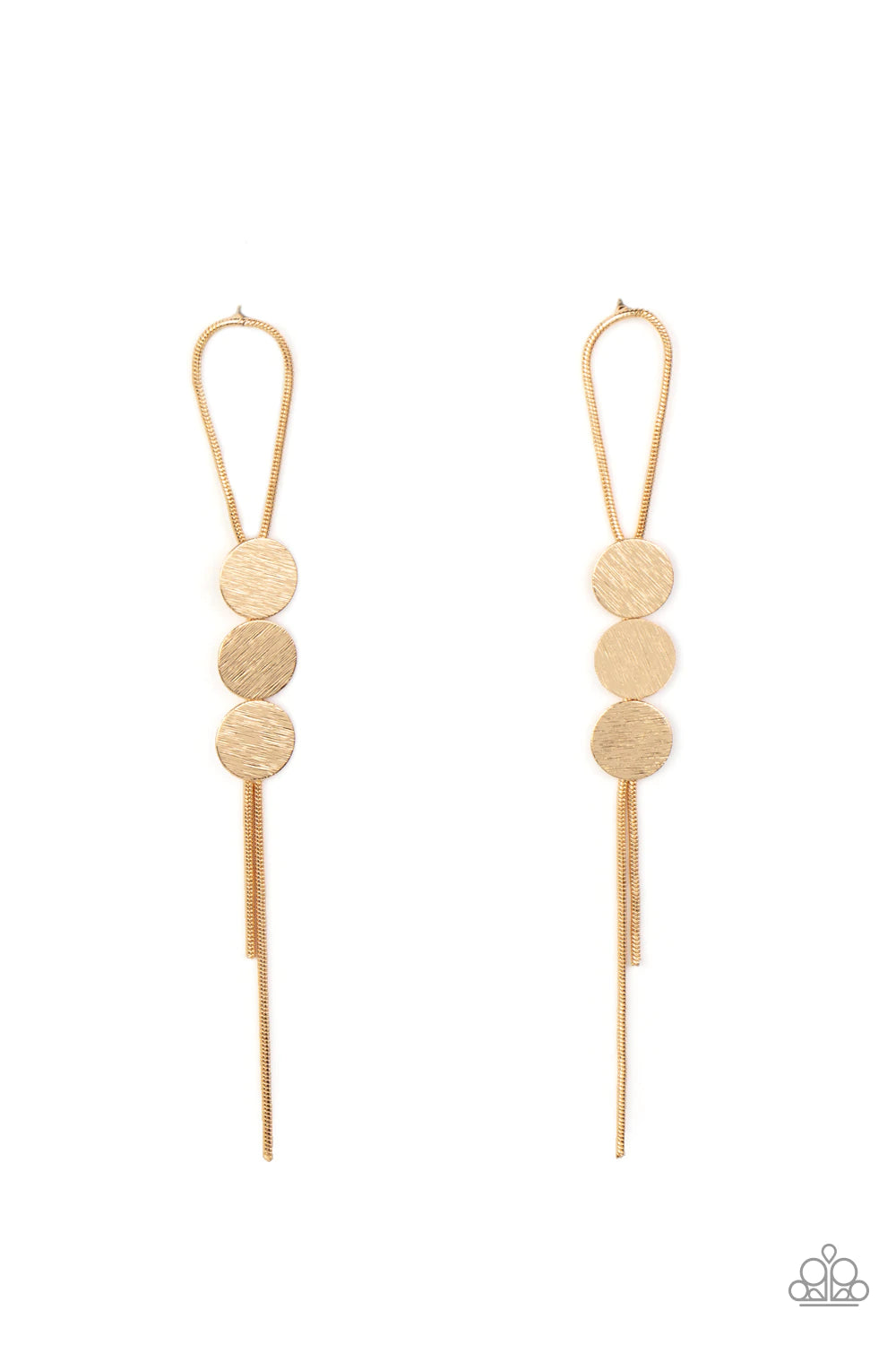 Paparazzi Bolo Beam -Gold Earrings