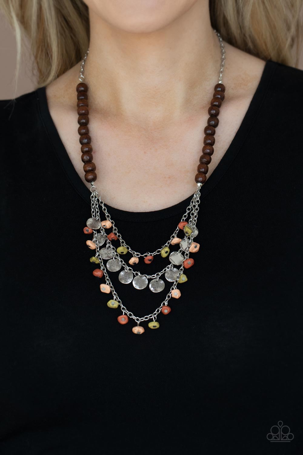 Plains Paradise - Multi  Necklace P2SE-MTXX-215XX