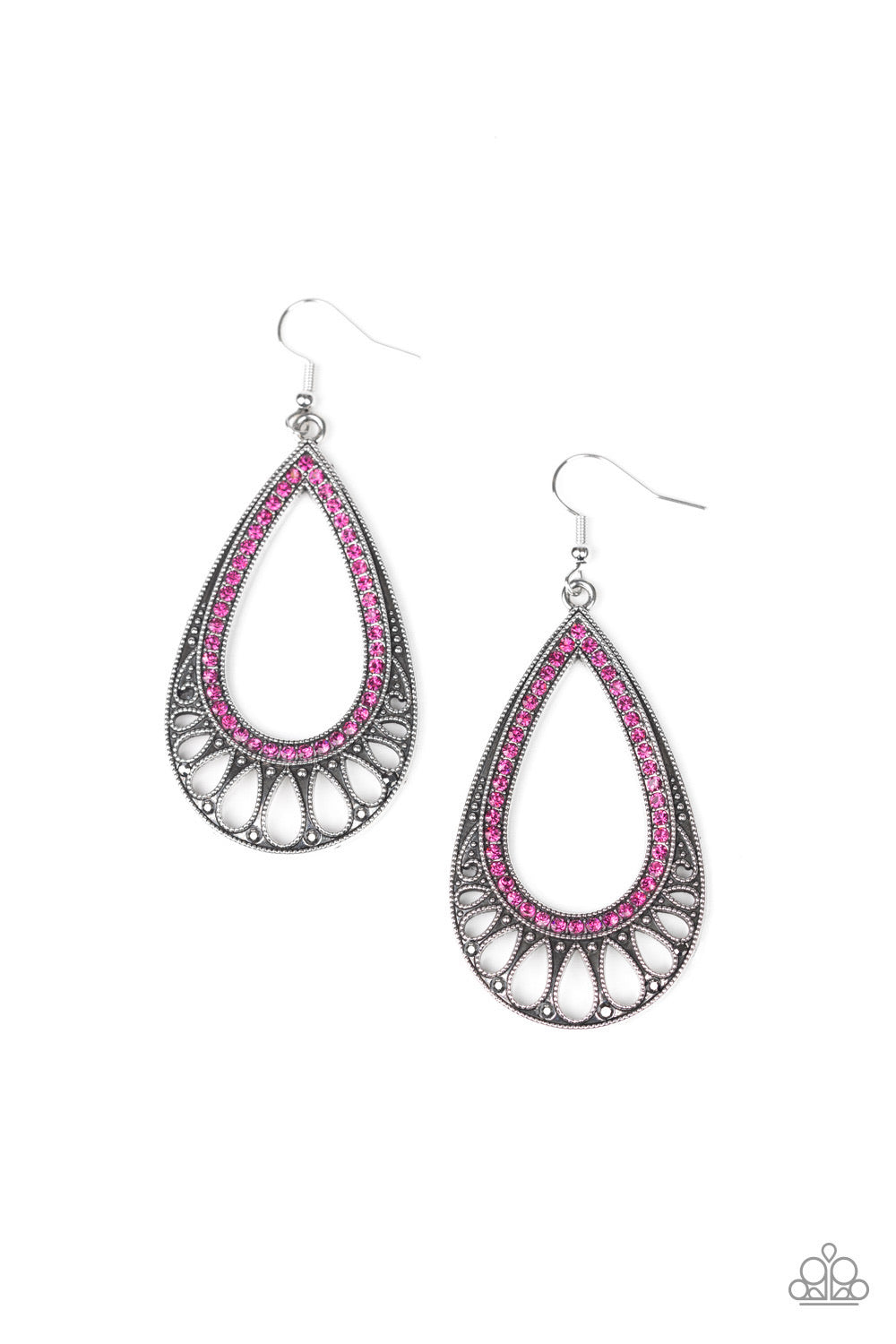 Paparazzi Royal Finesse - Pink Earring P5ED-PKXX-043XX