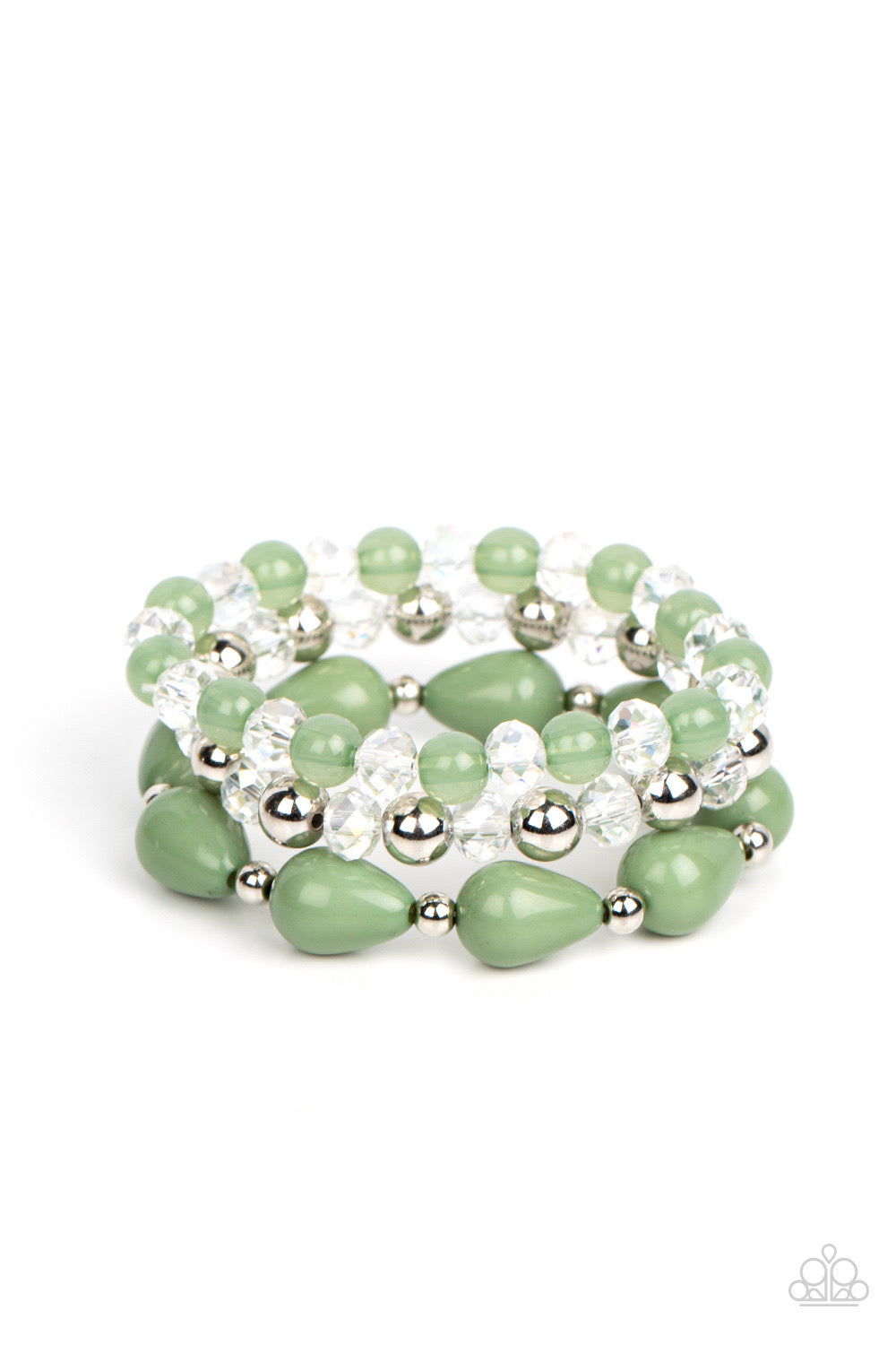 Paparazzi Beachside Brunch - Green Bracelet P9WH-GRXX-205XX