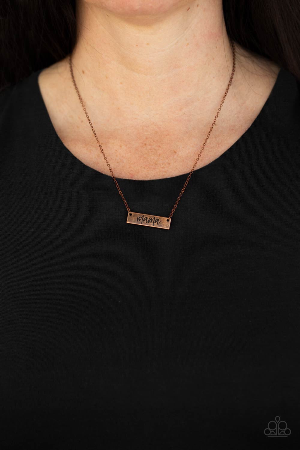 Paparazzi Blessed Mama - Copper  Necklace P2WD-CPXX-178XX