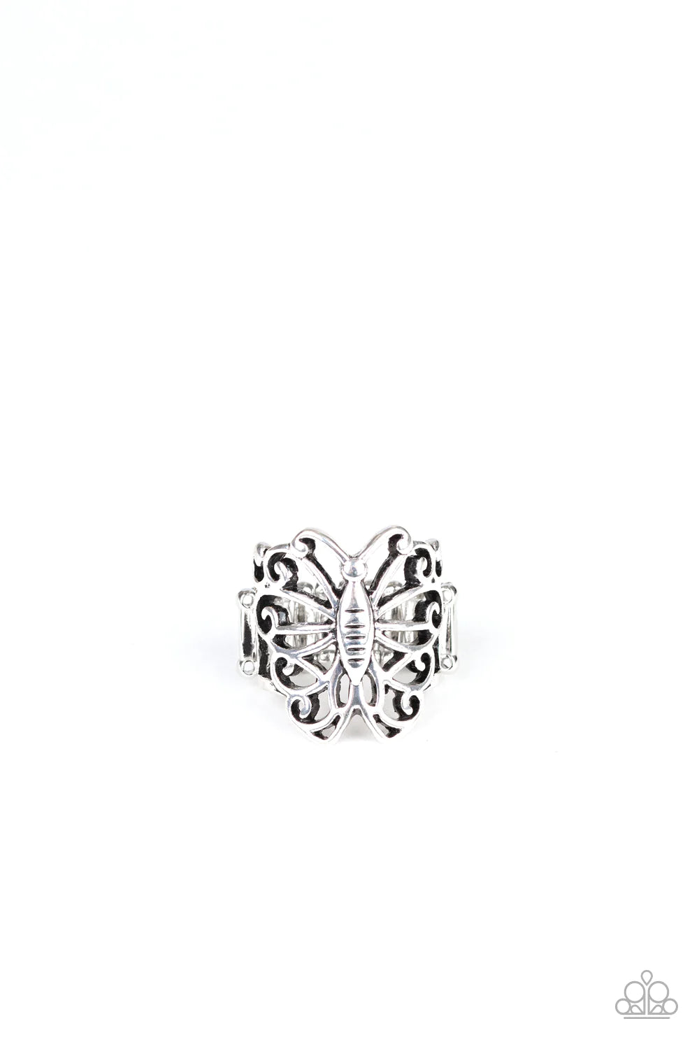 Paparazzi Wouldn't Hurt a Butterfly Silver Ring