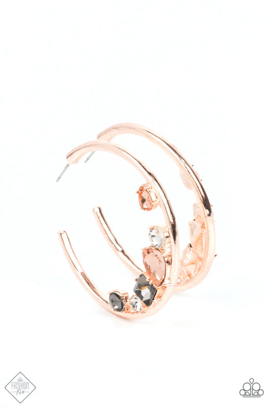 Paparazzi Attractive Allure -Rose Gold Earrings